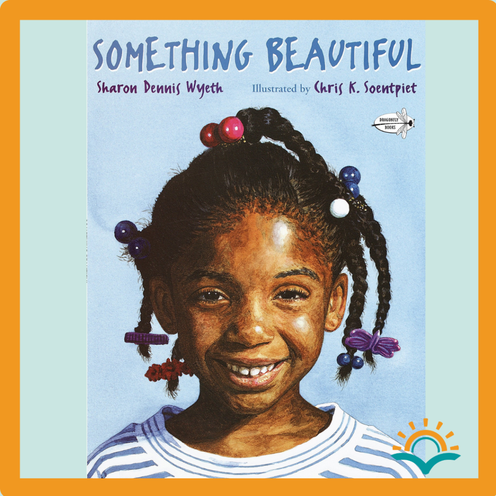 As part of a list of 10 books for read-aloud about community as we return to school, Lit By Learning recommends "Something Beautiful" written by Sharon Dennis Wyeth and illustrated by Chris K. Soenpiet