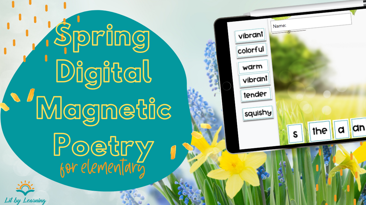 Spring digital magnetic poetry