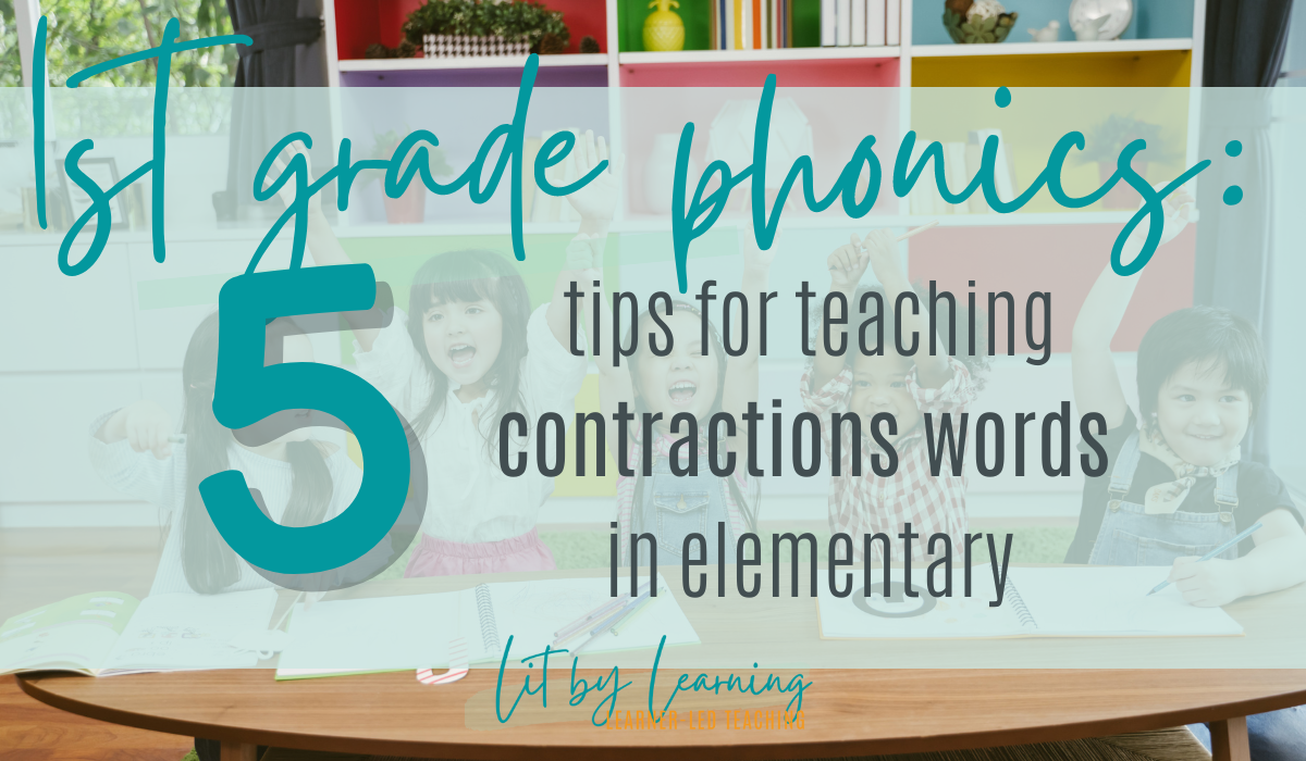 contractions words with not in first grade