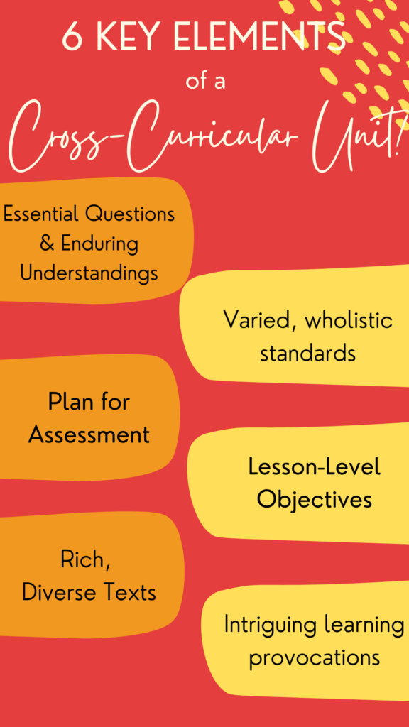 There are 6 critical elements to a stellar cross-curricular unit plan!
