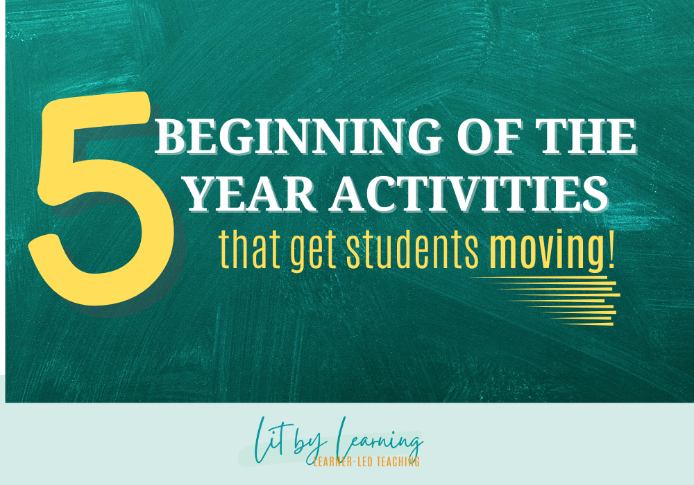 Beginning of the year activities that will get your students out of their seats!